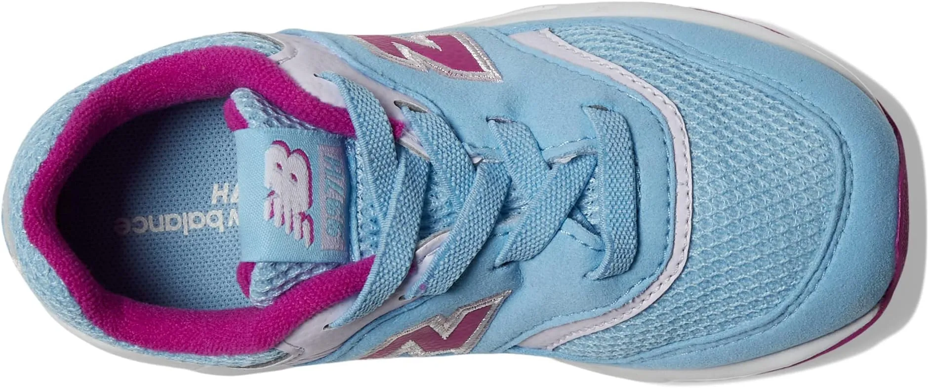 New Balance 997H Bungee Lace Sneaker in Blue/Purple Punch