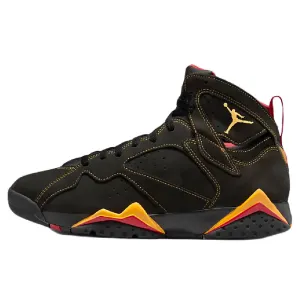 Nike Air Jordan 7 Retro Sneakers, Black/Yellow/Red