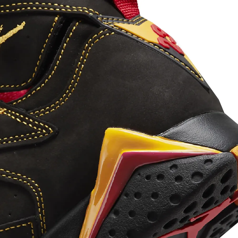 Nike Air Jordan 7 Retro Sneakers, Black/Yellow/Red