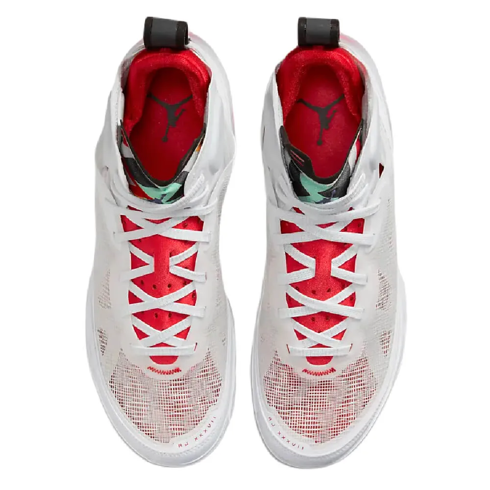 Nike Air Jordan XXXVII sneakers, white/red