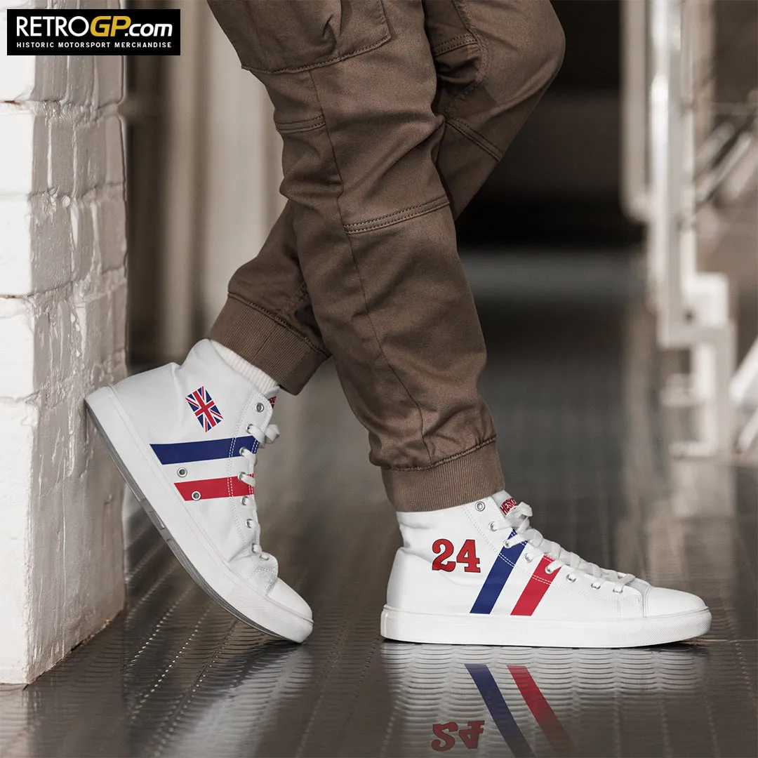 Official Hesketh Racing High Top Canvas Shoes Mens