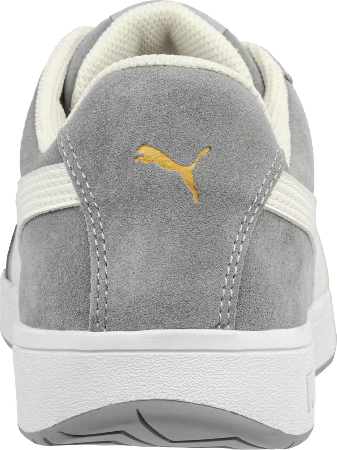 Puma Safety Mens Iconic Low ASTM SD Grey Suede Work Shoes