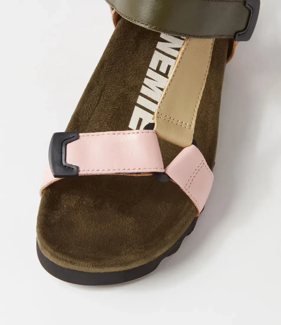 Rollie Sandal Tooth Wedge - Blush Camo