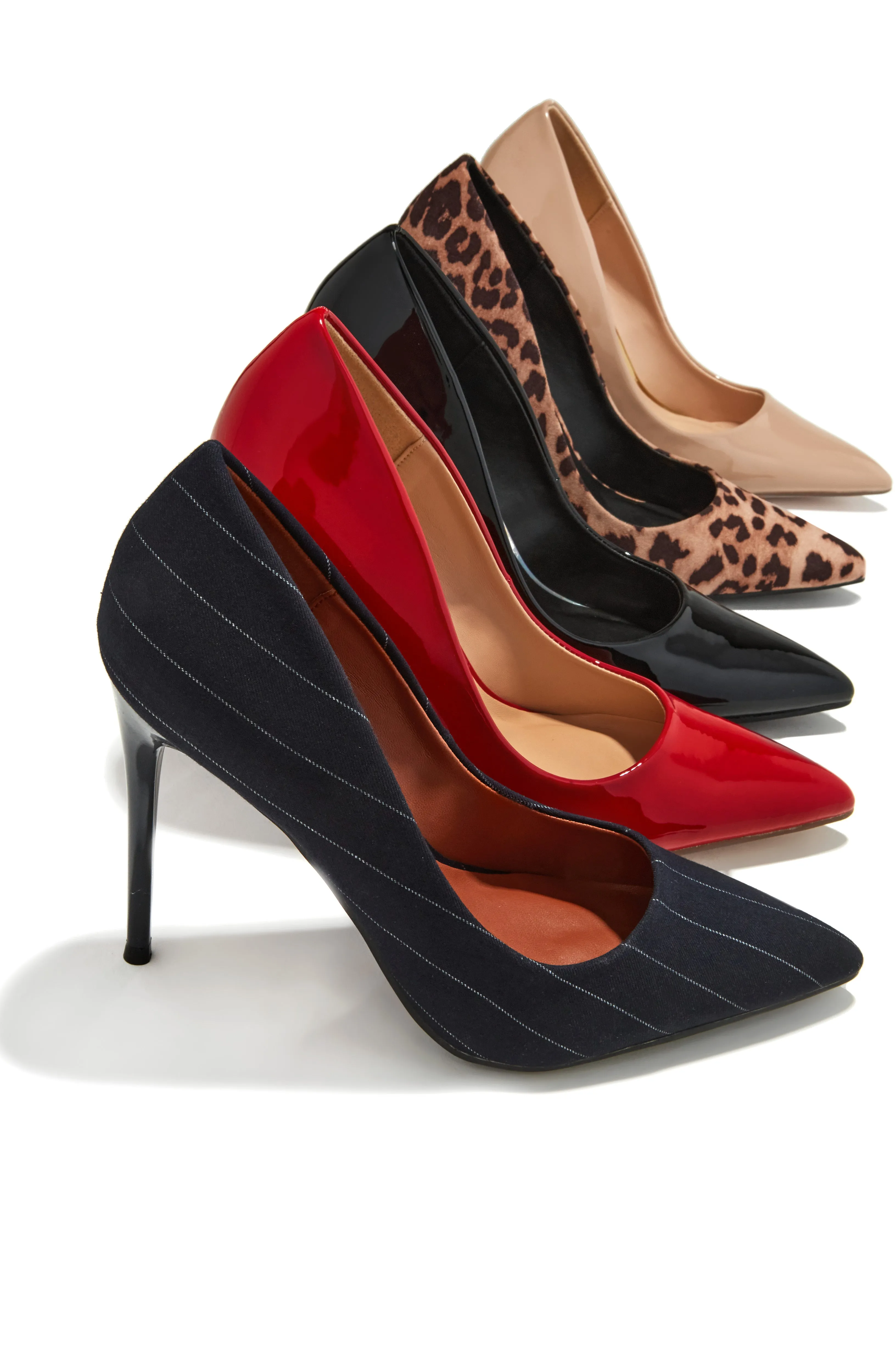 Savanna High Heel Pumps - Stripe