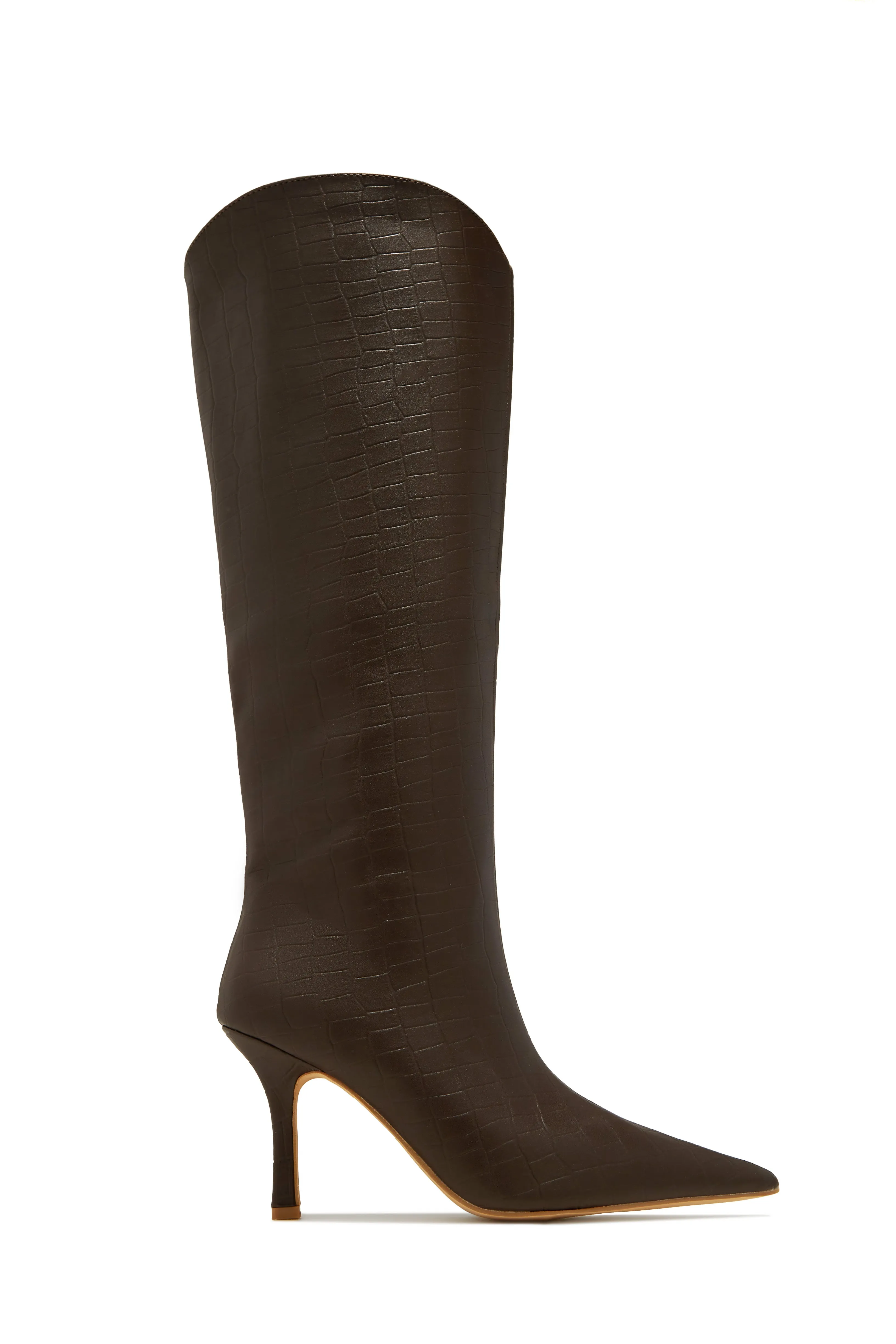 Shyla Knee High Boots - Ivory