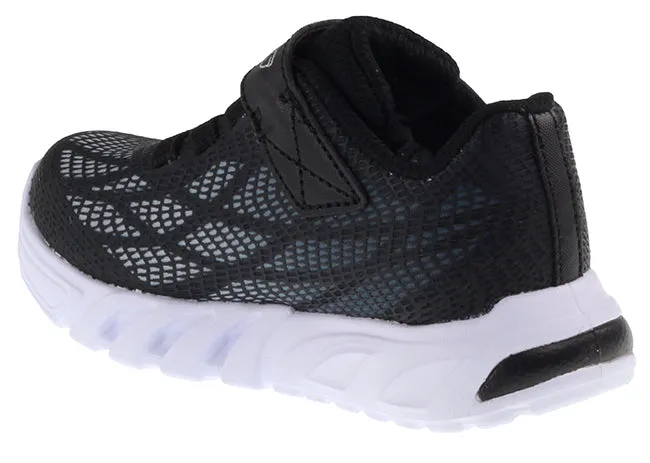 Skechers Trainers Infants Flex Glow Elite Vorlo Black Silver