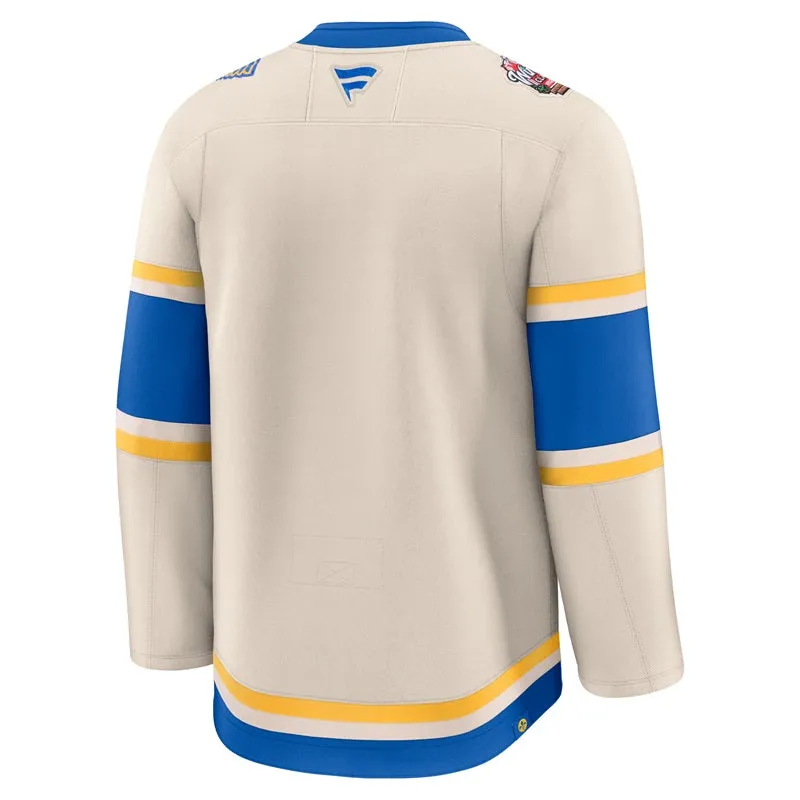 ST. LOUIS BLUES FANATICS PREMIUM WINTER CLASSIC JERSEY - BEIGE