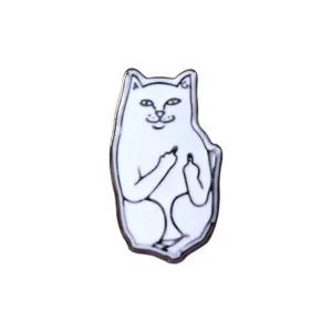 Trendy  Funny Finger Cat Brooch