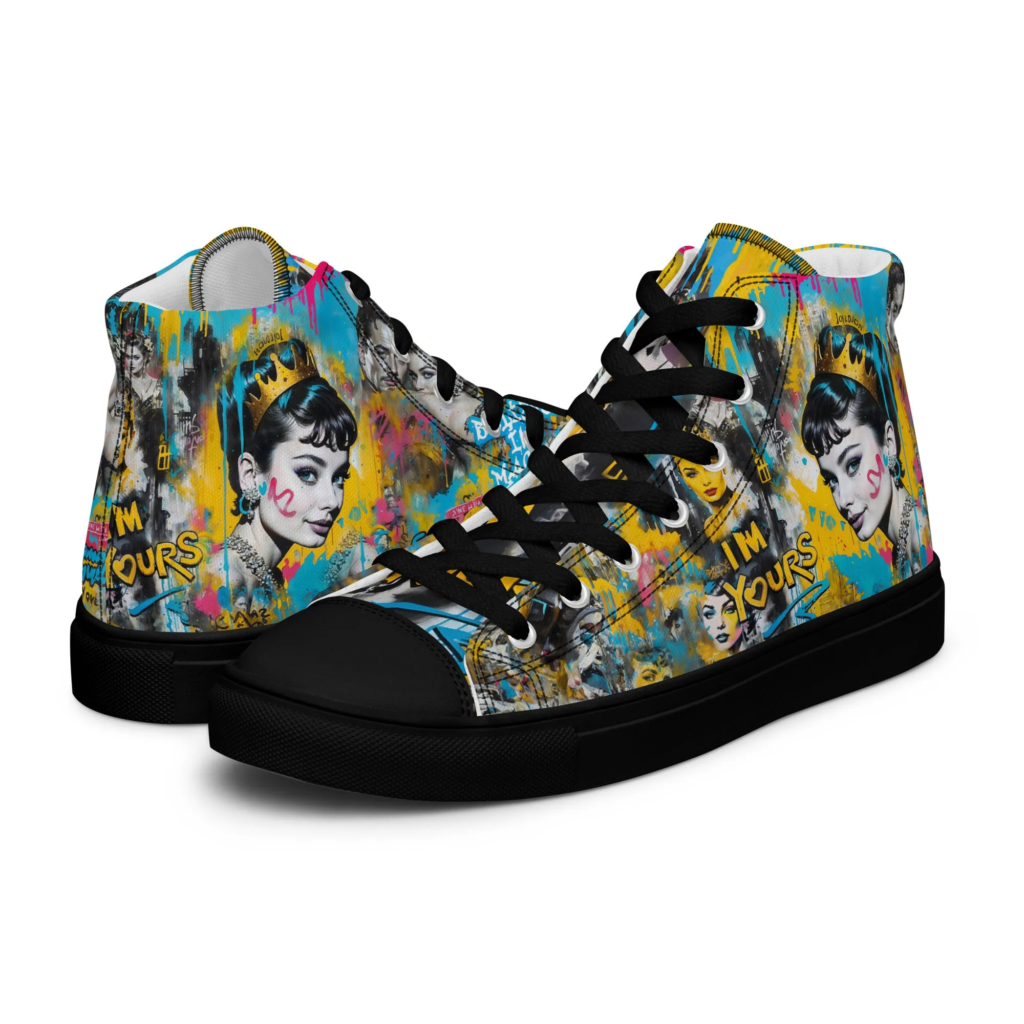 Unisex high top canvas shoes- Audrey 2