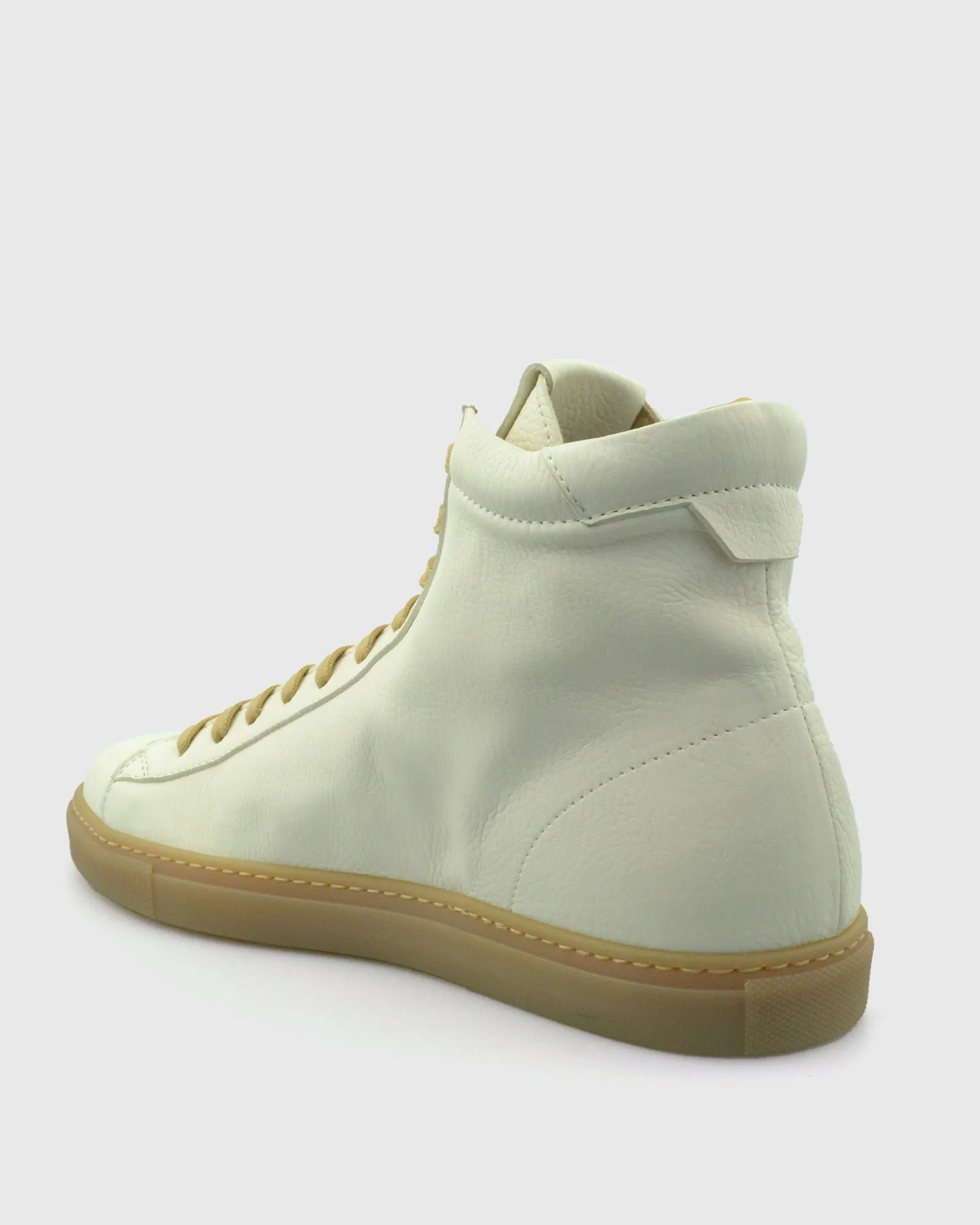 VINCENT & FRANKS VFW23 PUTTY HIGH-TOP LEATHER SNEAKER