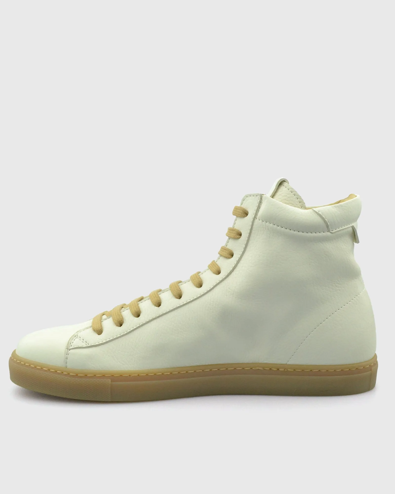 VINCENT & FRANKS VFW23 PUTTY HIGH-TOP LEATHER SNEAKER